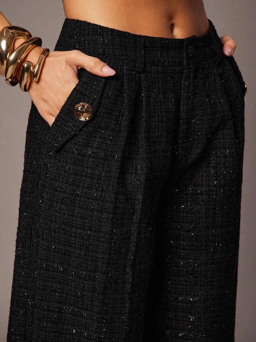 Pantaloni SHEIN, negru