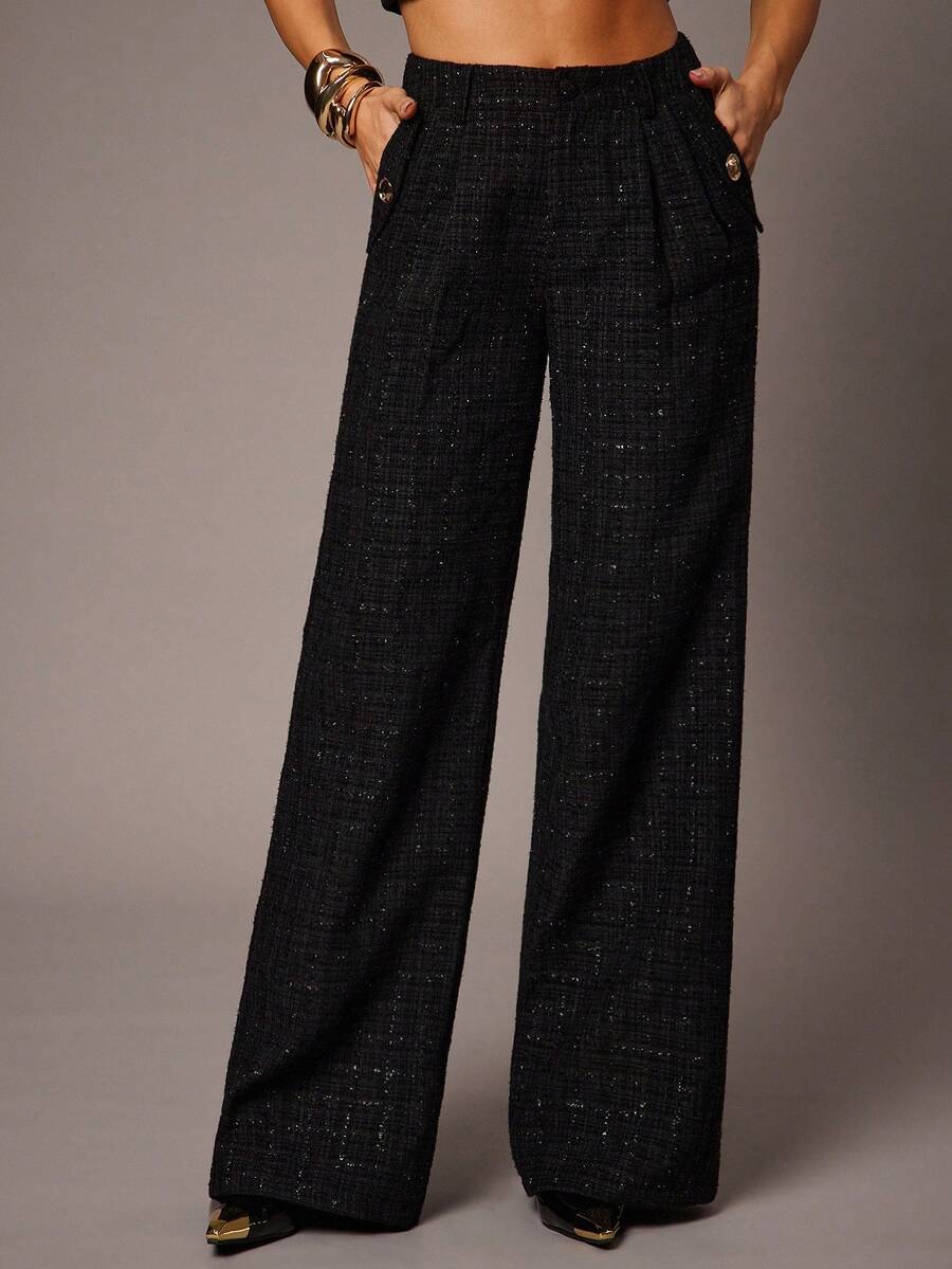 Pantaloni SHEIN, negru
