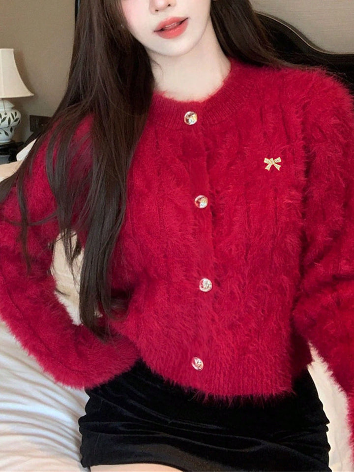 Cardigan SHEIN, roșu
