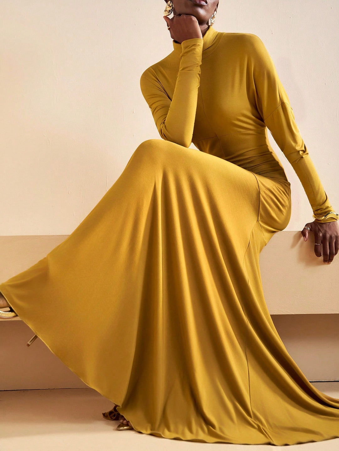 Rochie maxi SHEIN, galben