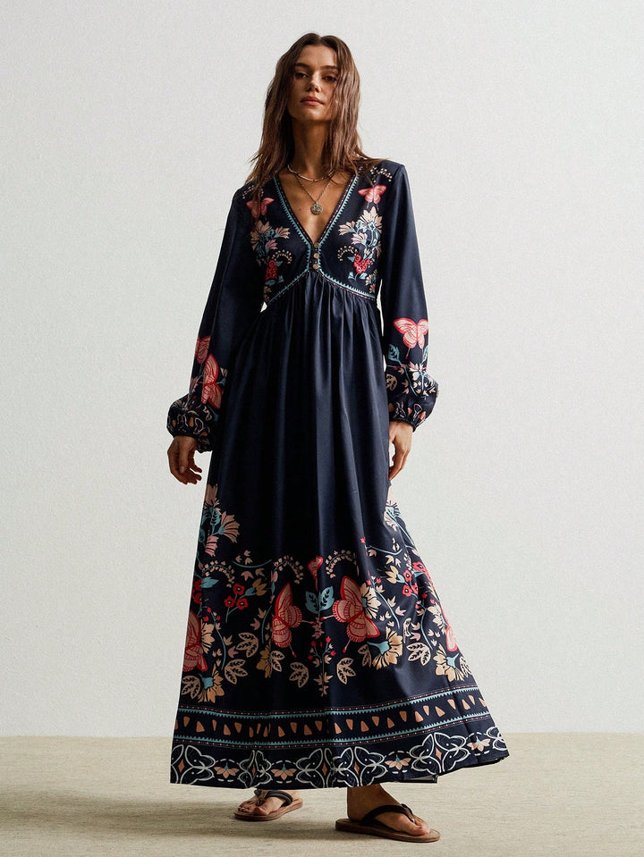 Rochie maxi SHEIN, albastru