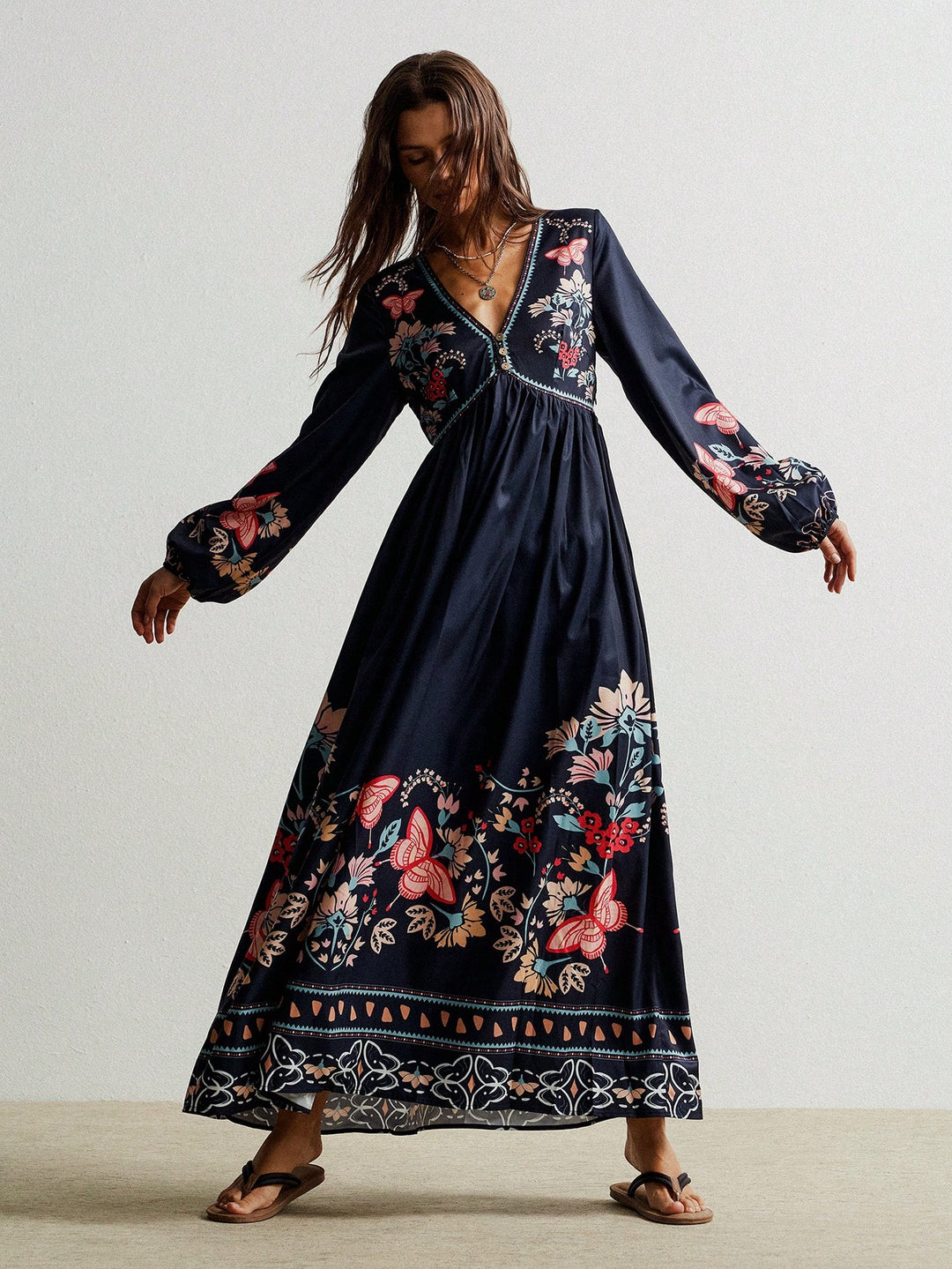 Rochie maxi SHEIN, albastru