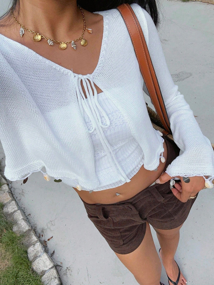 Cardigan SHEIN, alb
