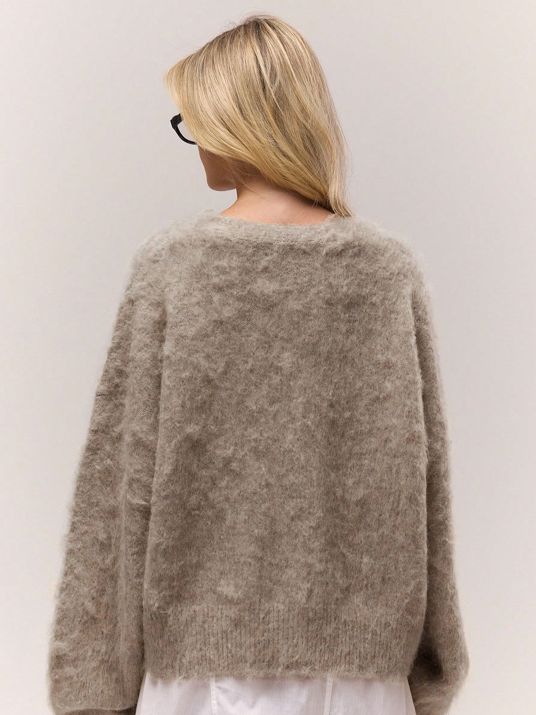 Cardigan SHEIN, maro