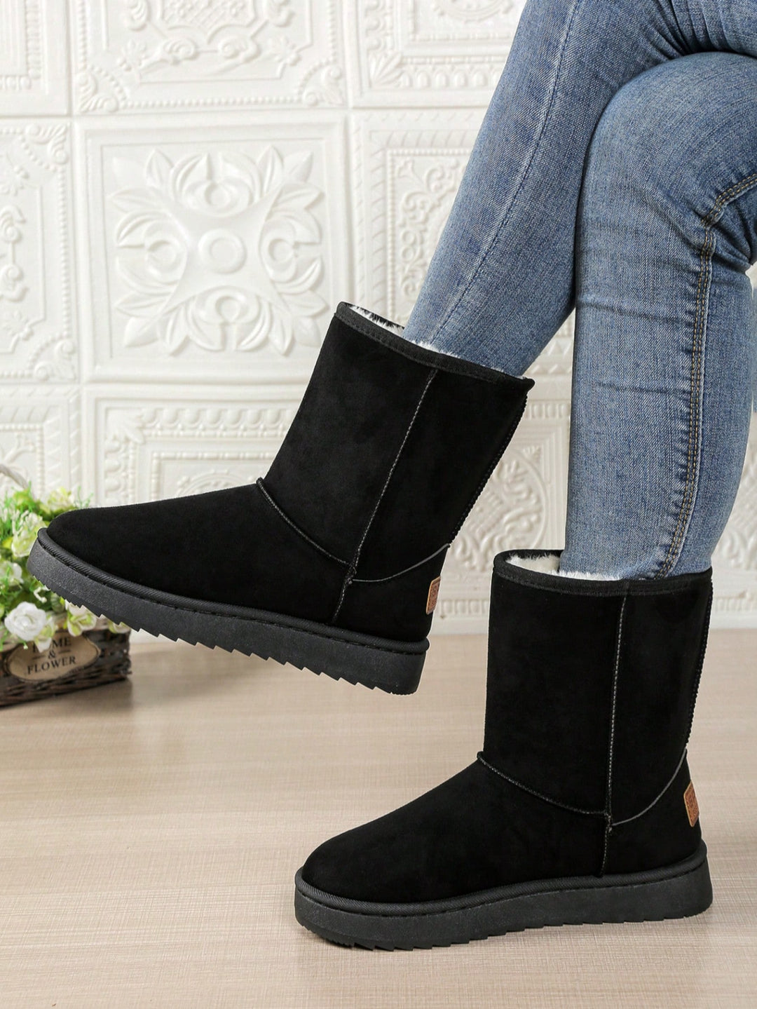 SHEIN csizma, fekete