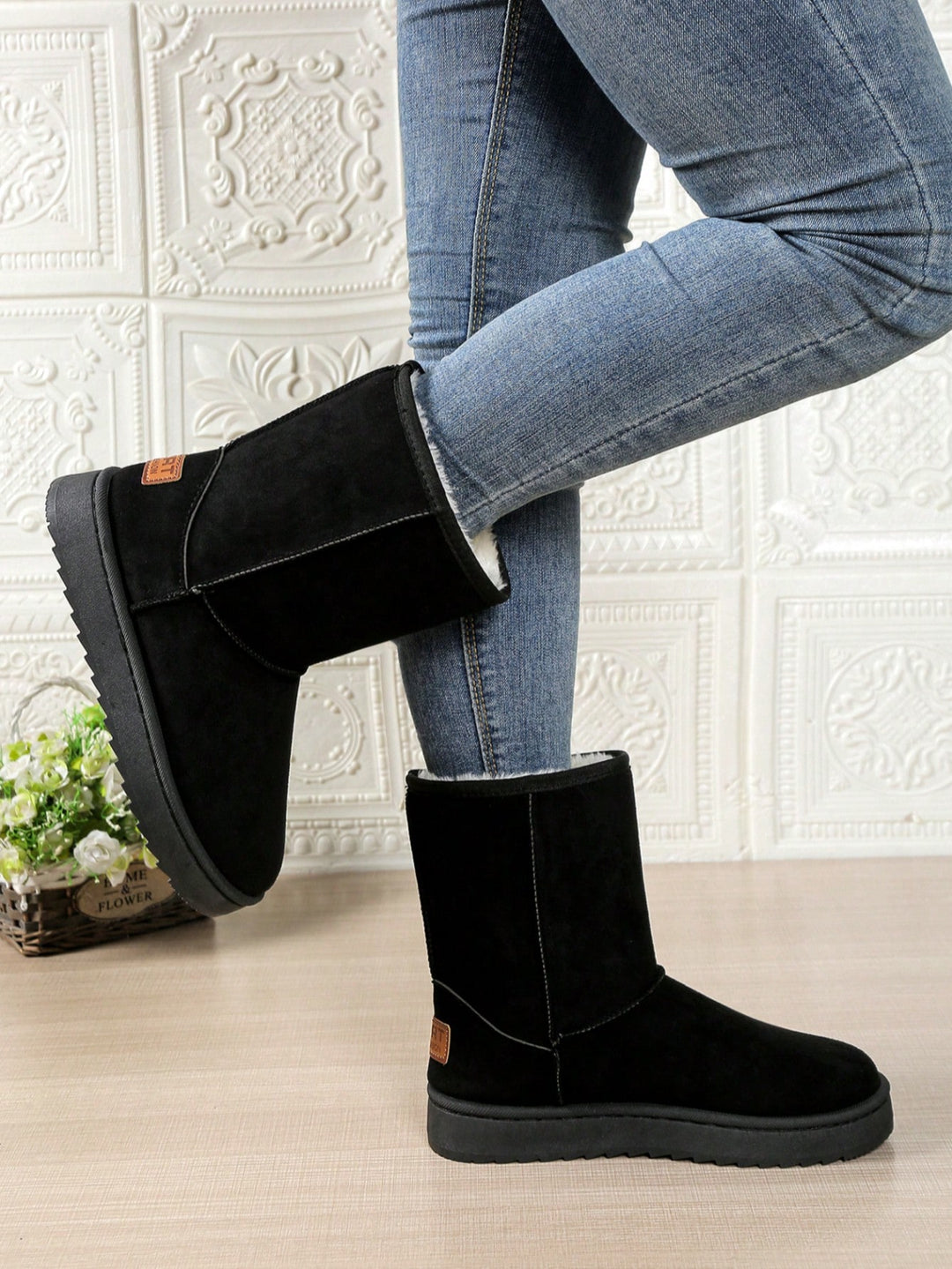 SHEIN csizma, fekete