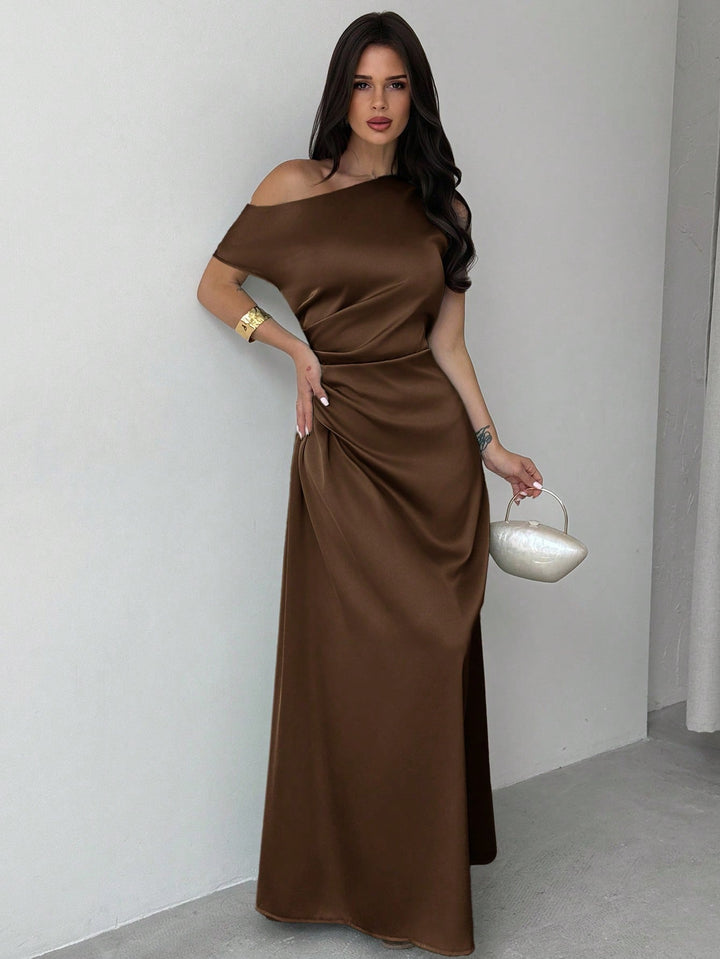 Rochie maxi SHEIN, maro