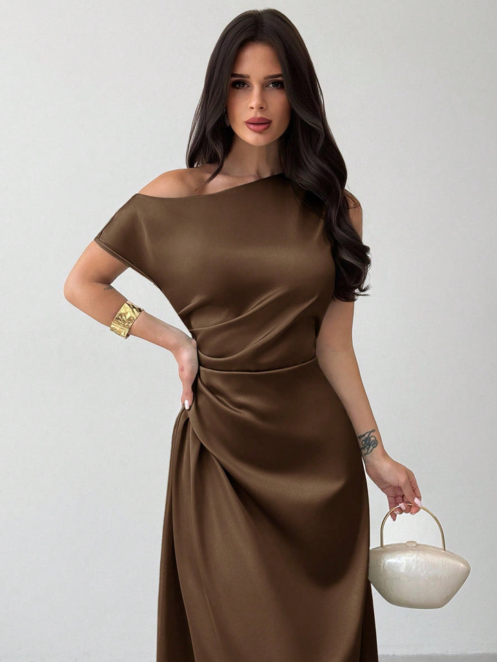 Rochie maxi SHEIN, maro