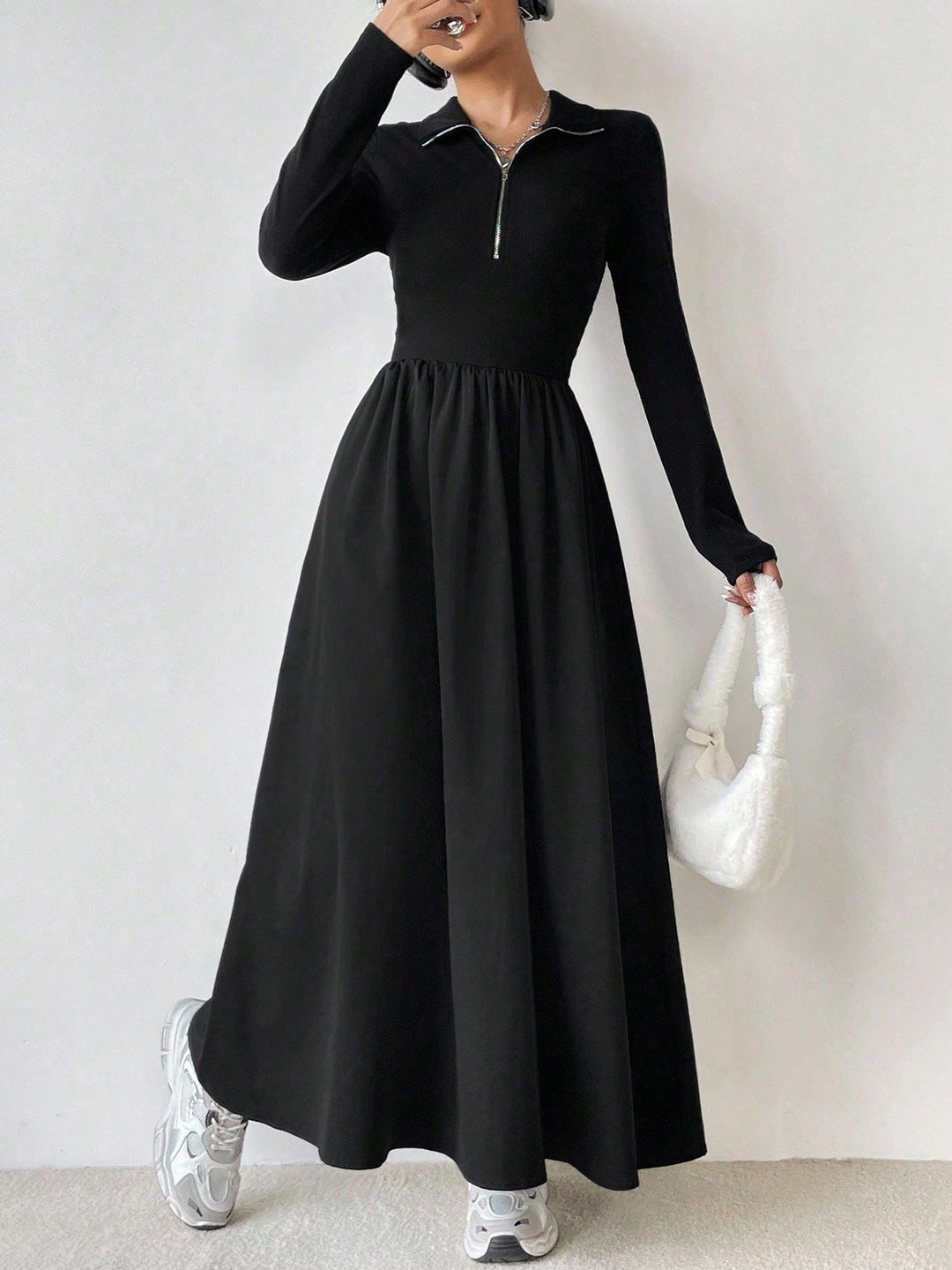 Rochie maxi SHEIN, negru