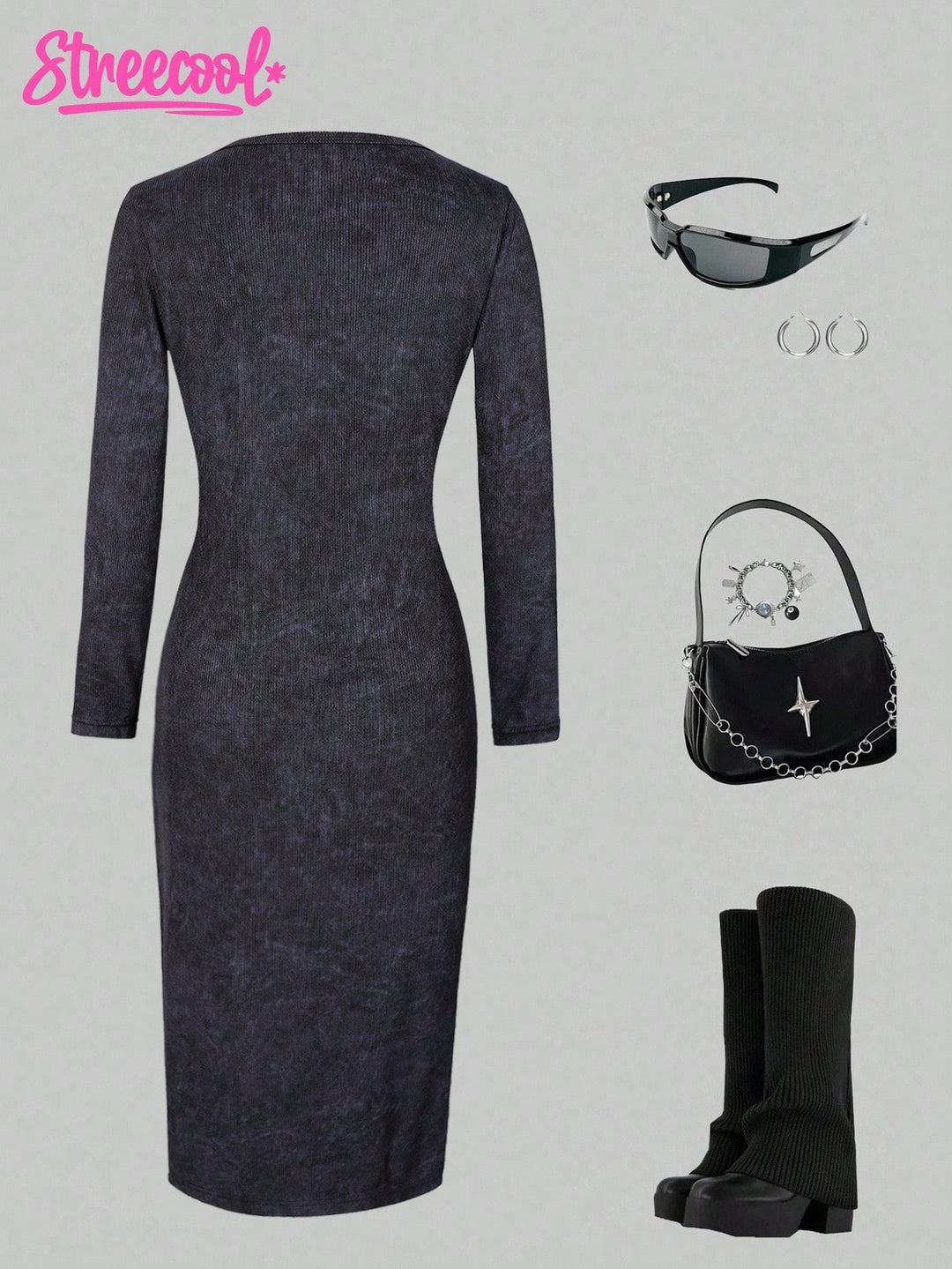 Rochie SHEIN, gri