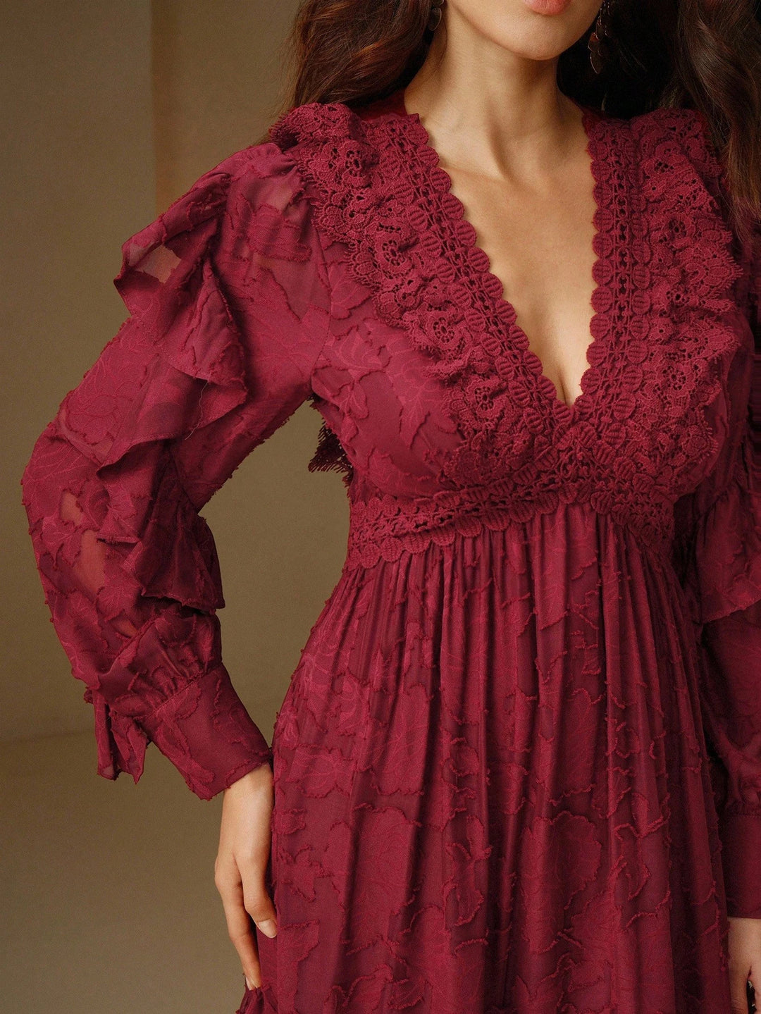 Rochie maxi SHEIN, vișiniu