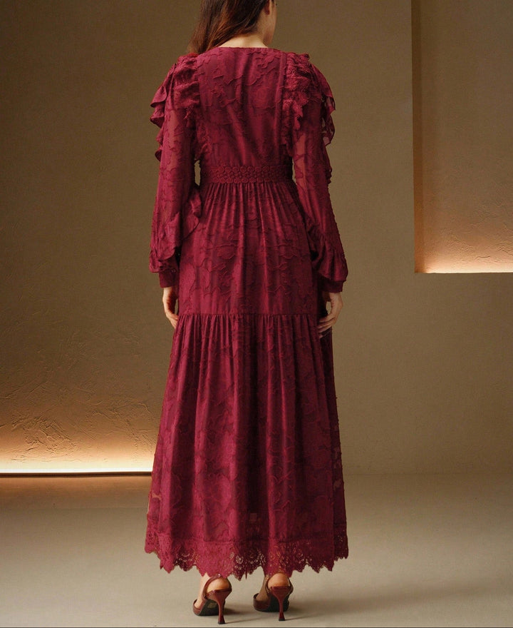 Rochie maxi SHEIN, vișiniu