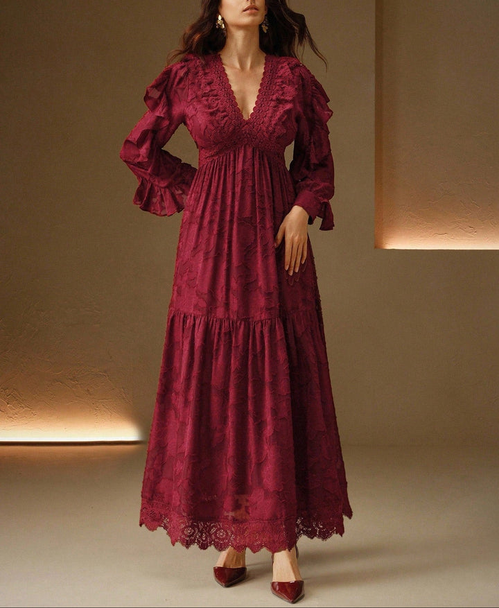 Rochie maxi SHEIN, vișiniu