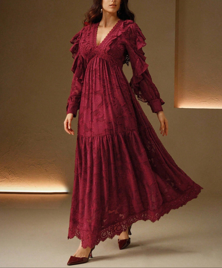 Rochie maxi SHEIN, vișiniu