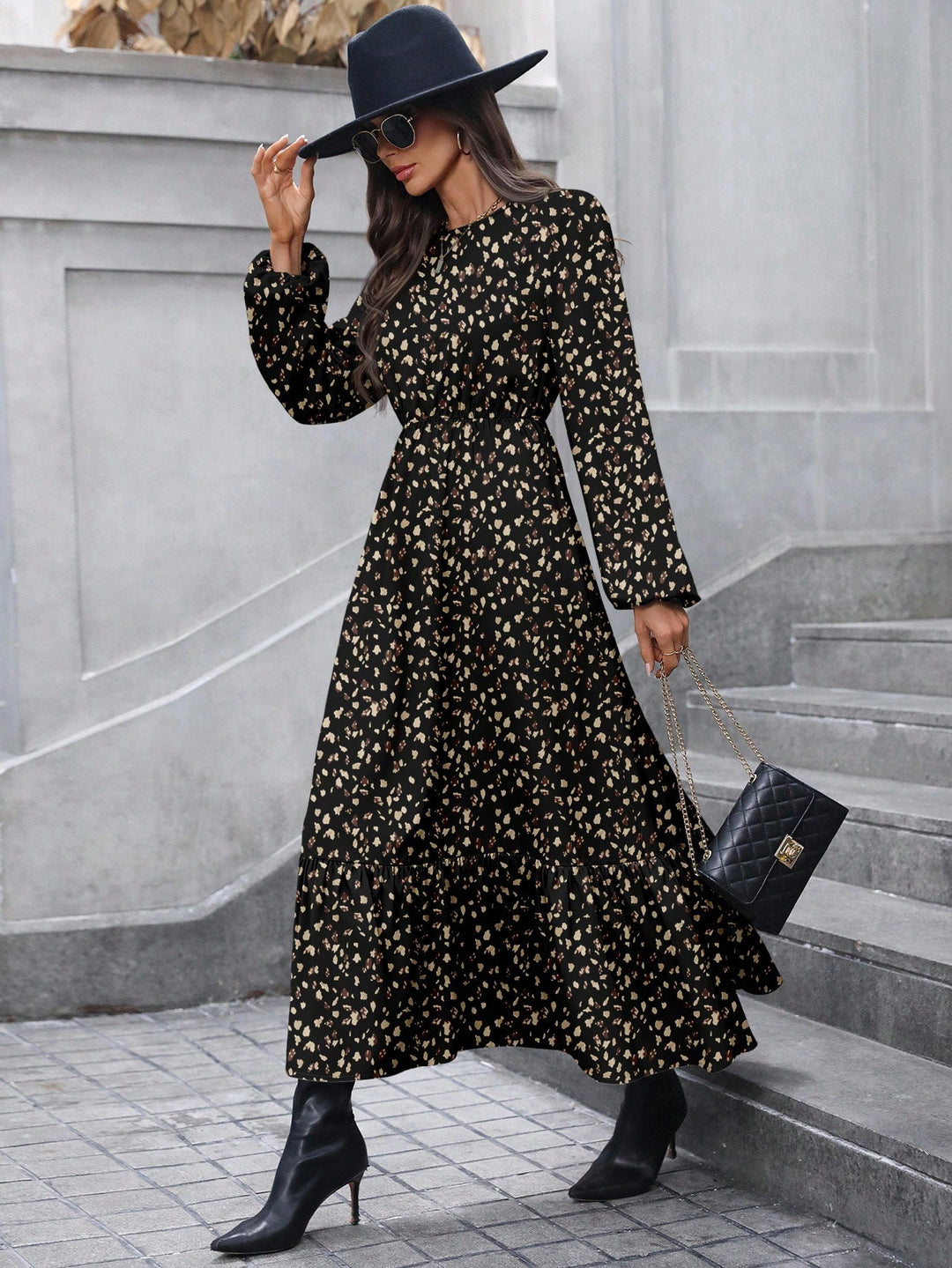 Rochie maxi SHEIN, mix culori