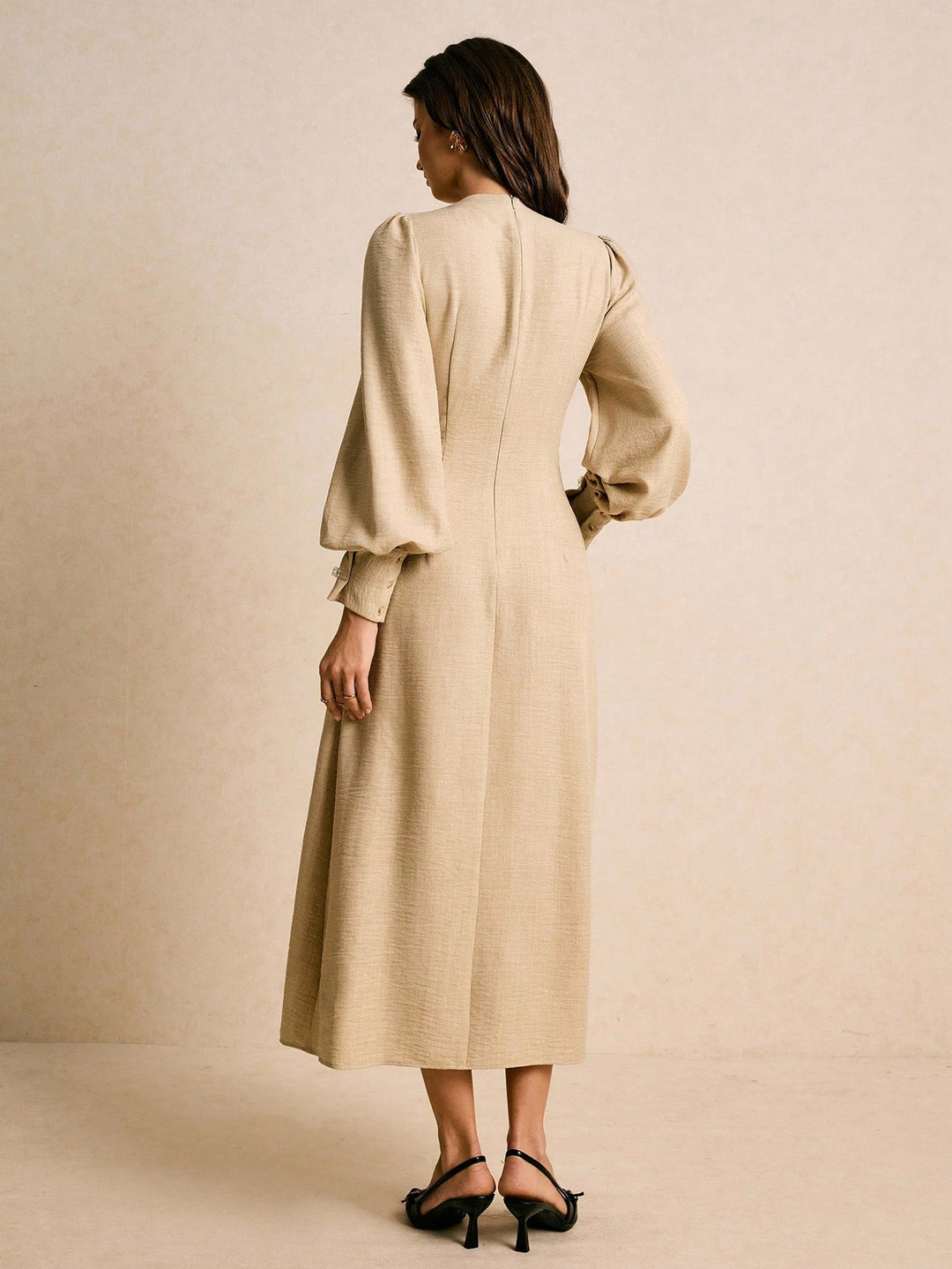 Shein maxi ruha, bézs