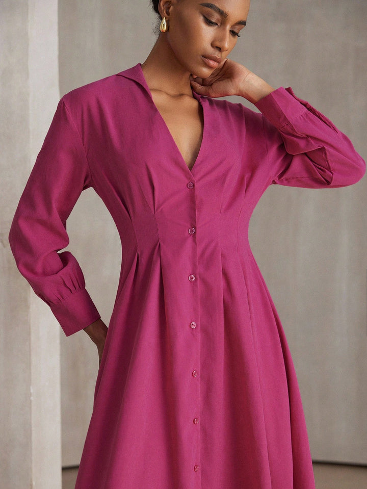 Rochie maxi SHEIN, roz