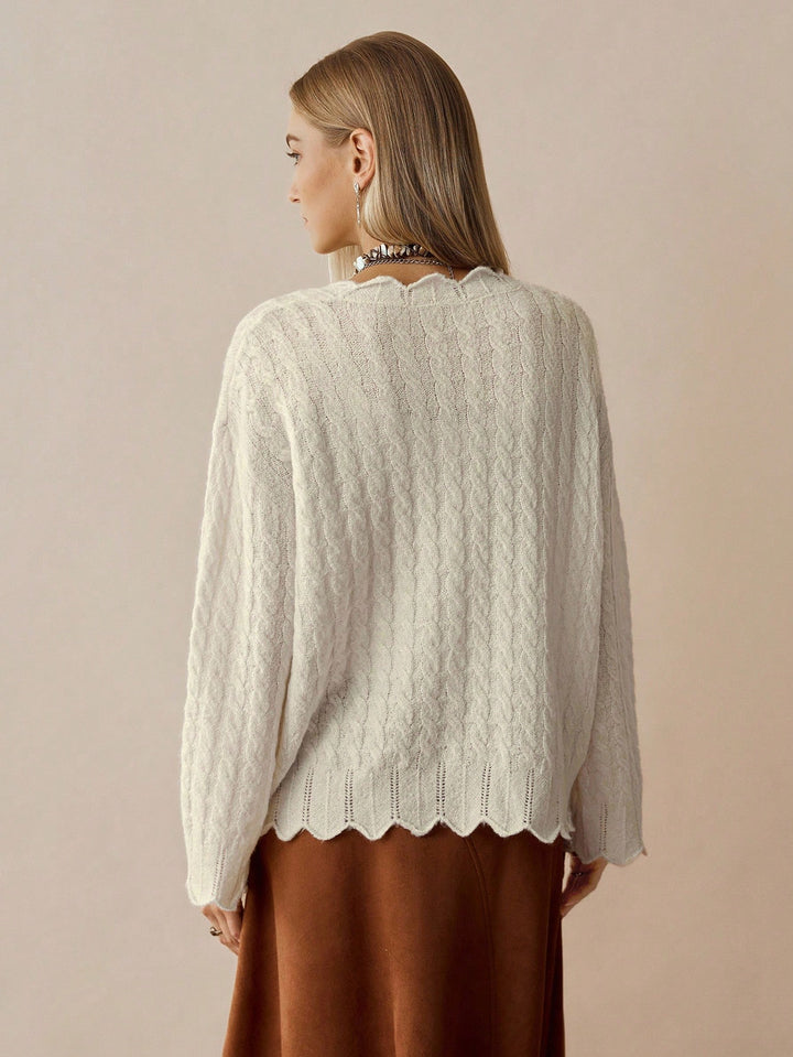 Cardigan SHEIN, crem