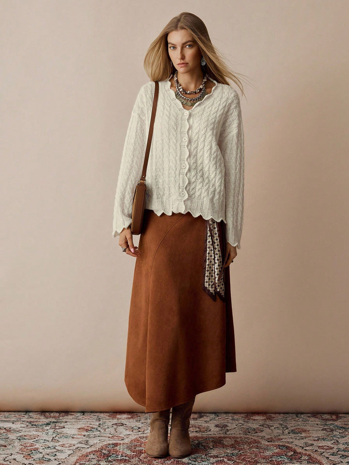 Cardigan SHEIN, crem