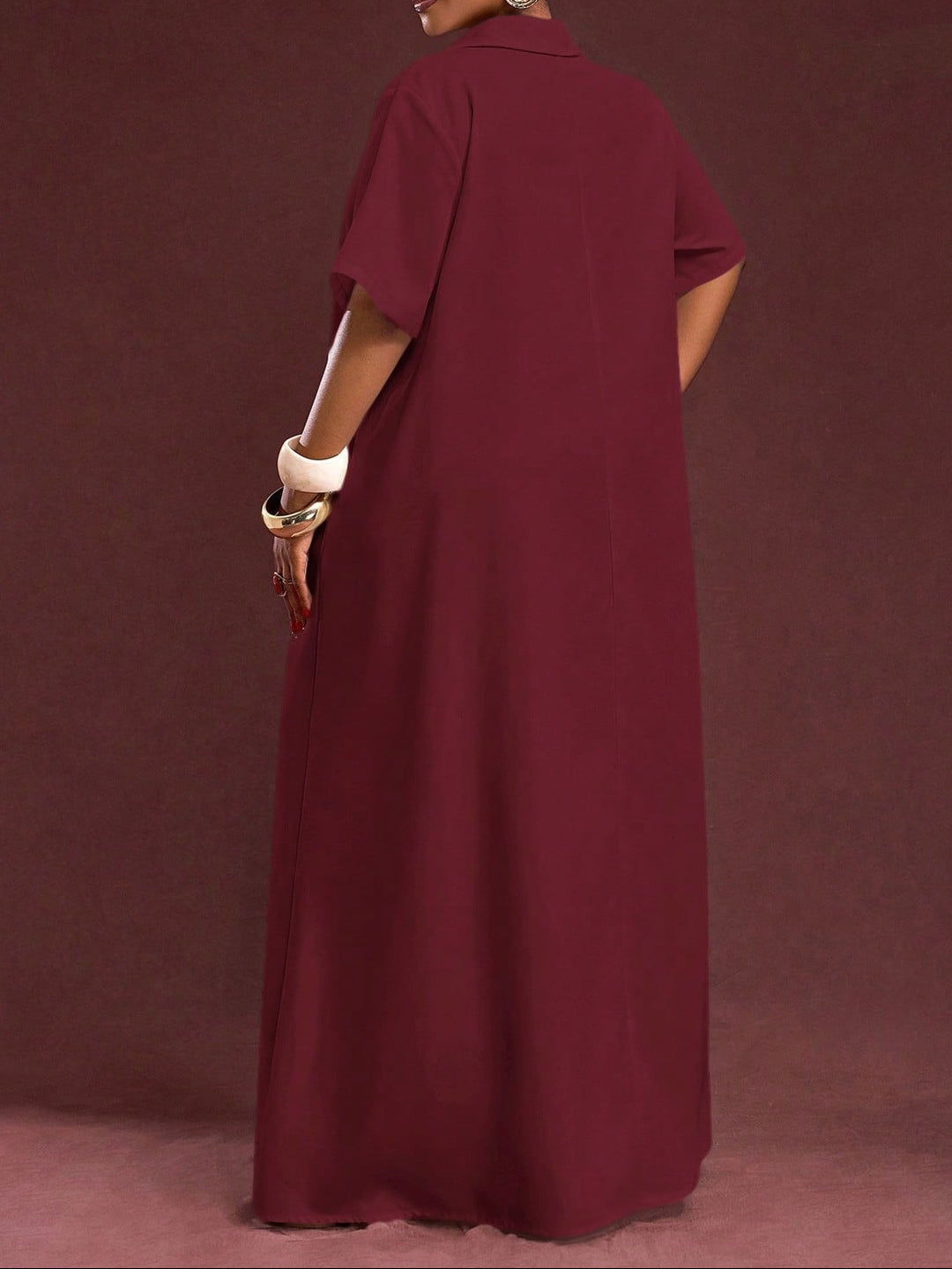 Rochie maxi SHEIN, vișiniu