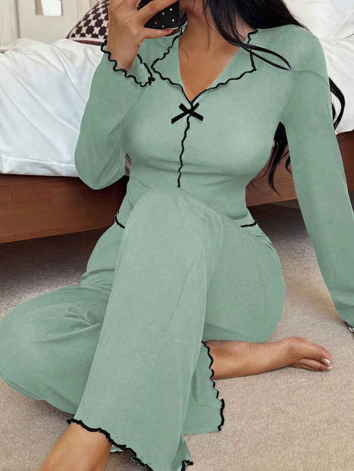 Set pijamale SHEIN, verde