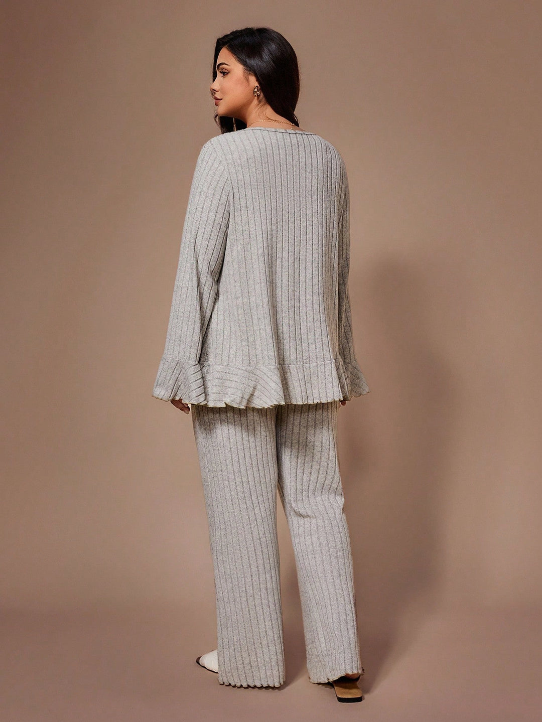 Compleu pijamale SHEIN, gri