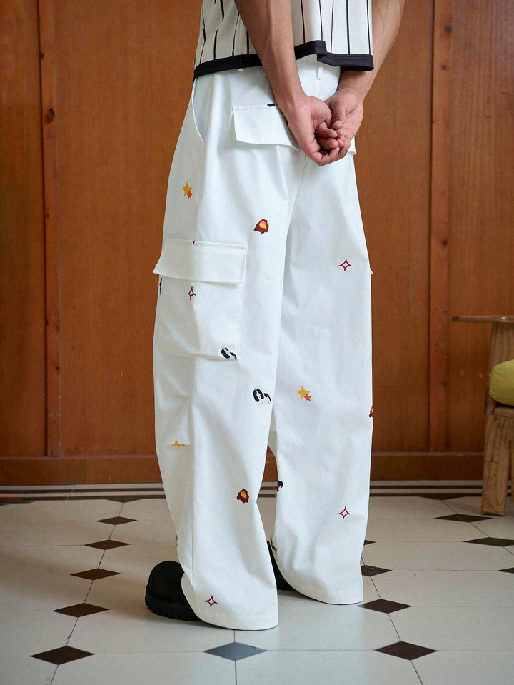 Pantaloni SHEIN, alb