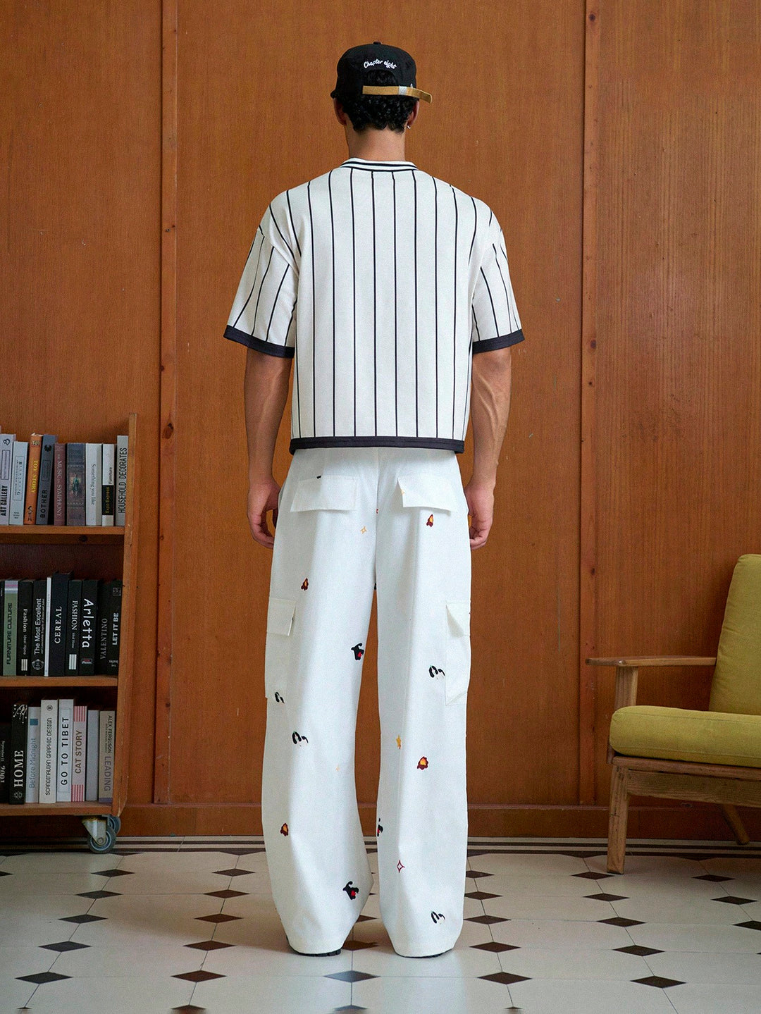 Pantaloni SHEIN, alb