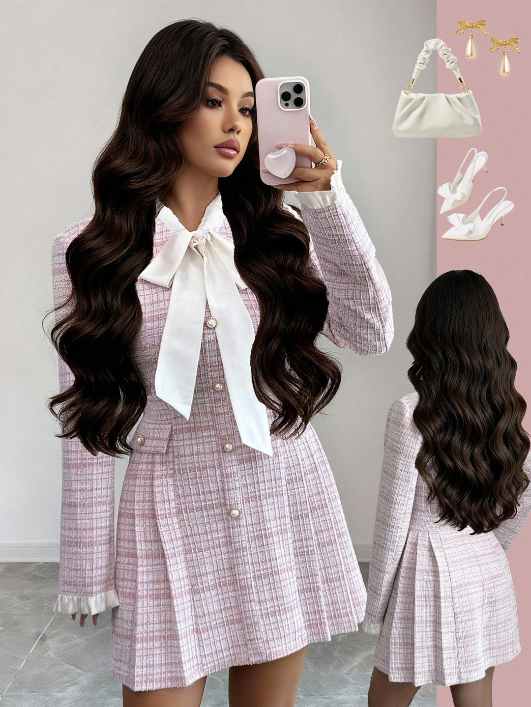 Rochie scurtă SHEIN, roz