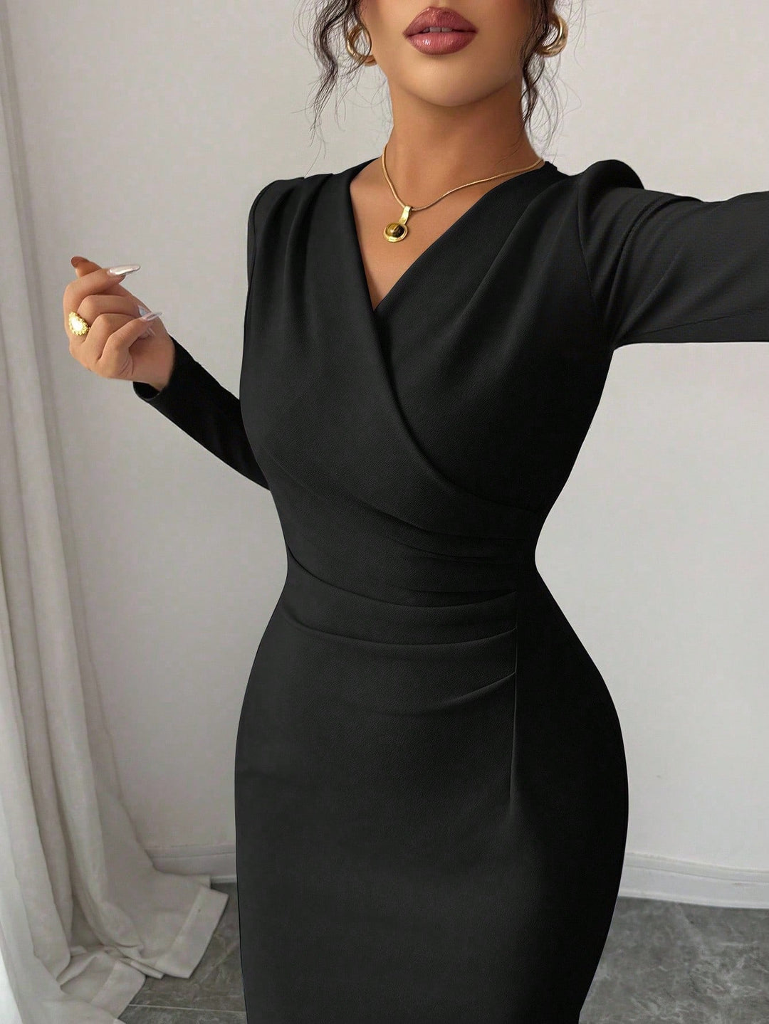 Rochie maxi SHEIN, negru