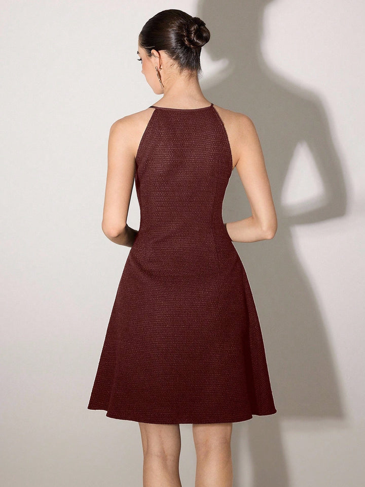 Rochie midi SHEIN, vișiniu