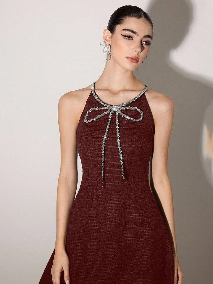 Rochie midi SHEIN, vișiniu