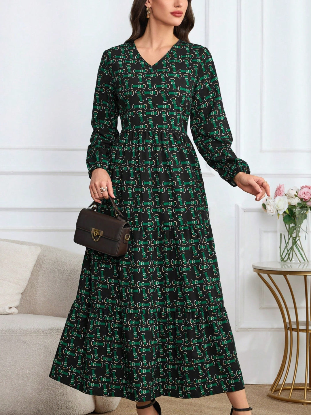 Rochie maxi SHEIN, mix culori