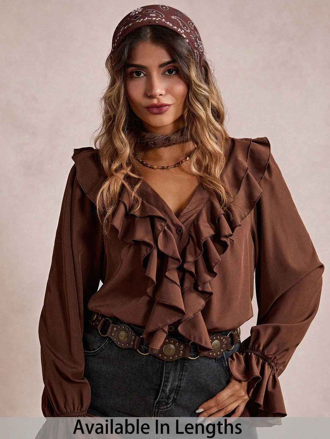 SHEIN blúz, barna