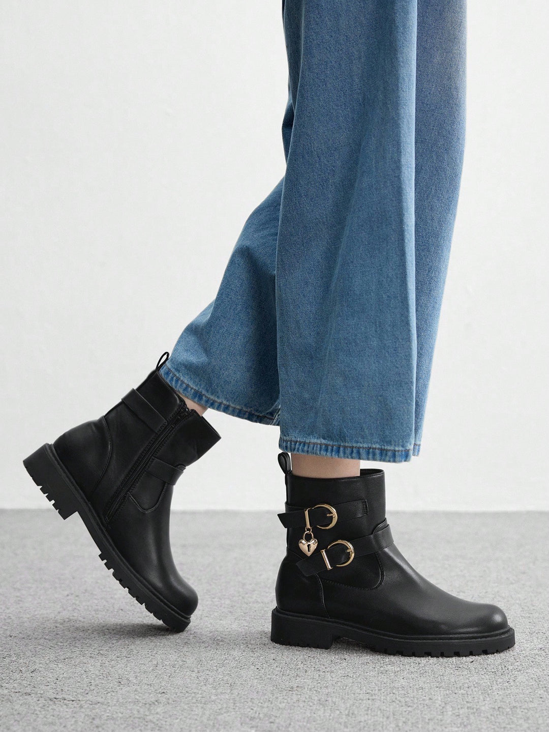 SHEIN csizma, fekete
