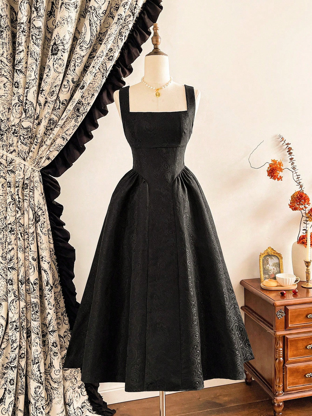 Rochie midi SHEIN, negru