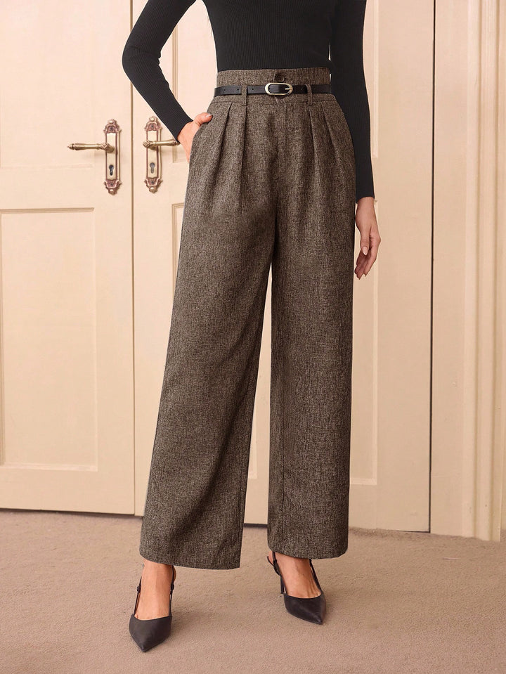 Pantaloni SHEIN, maro