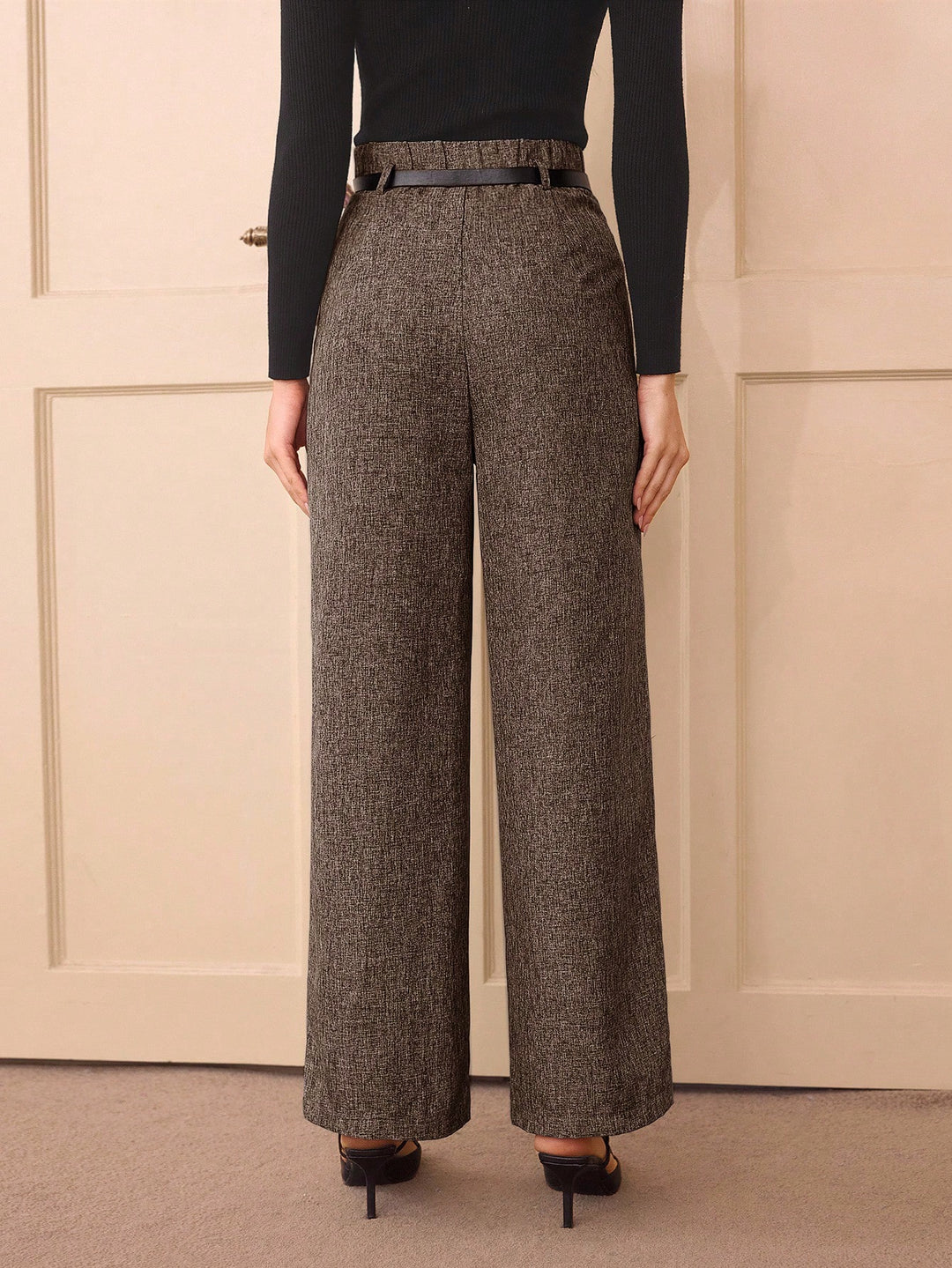 Pantaloni SHEIN, maro