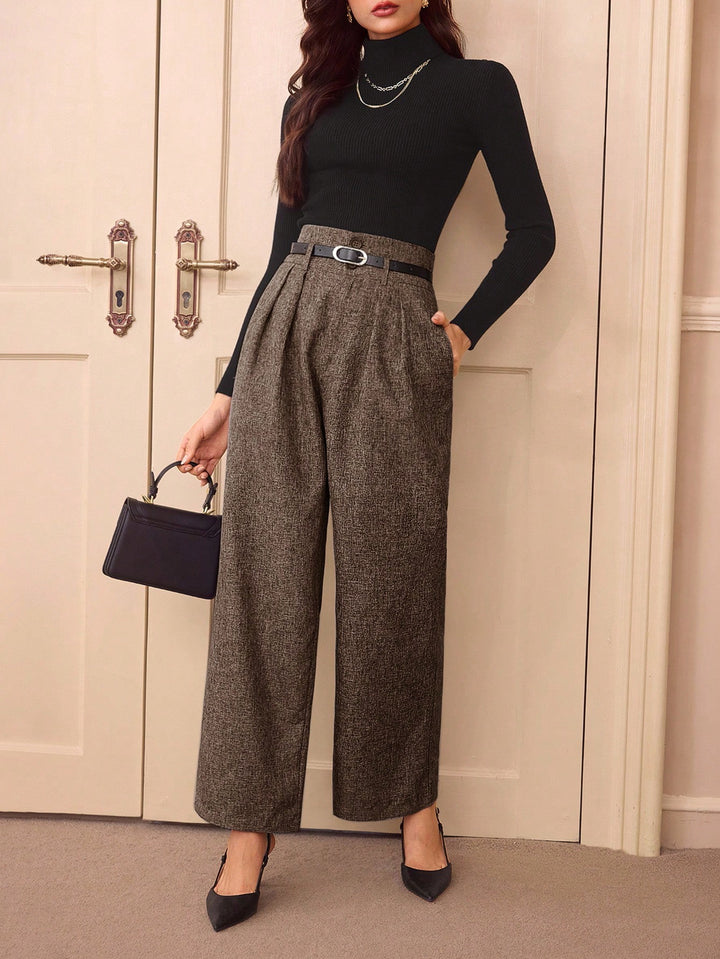 Pantaloni SHEIN, maro