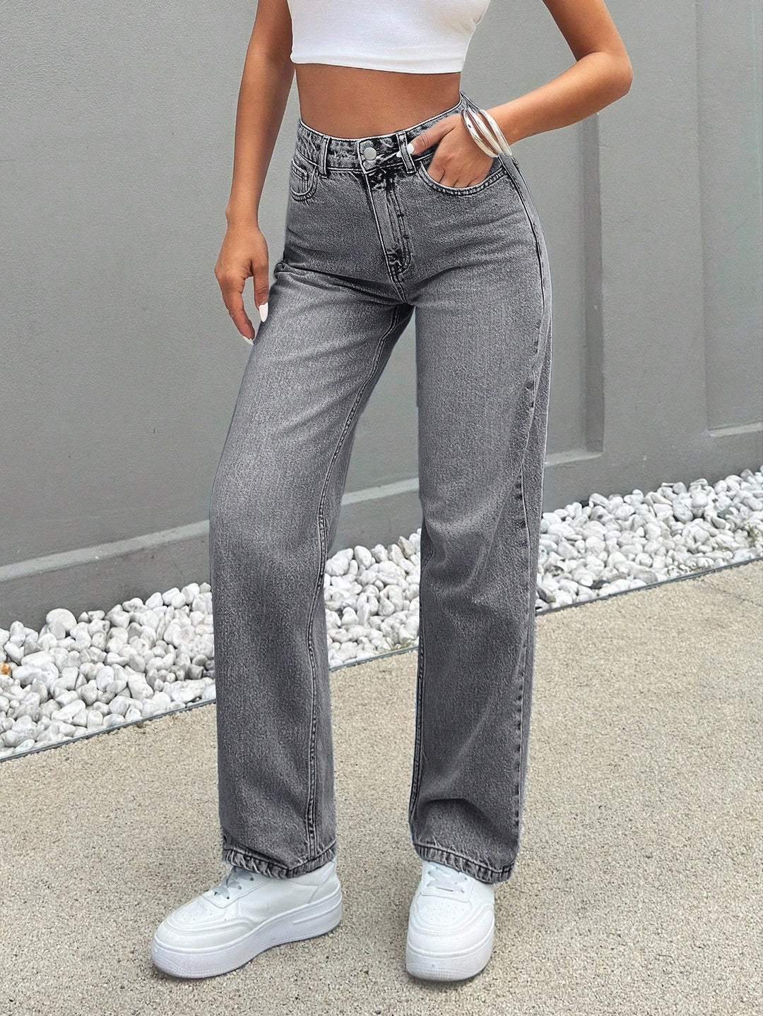 Jeans SHEIN, gri