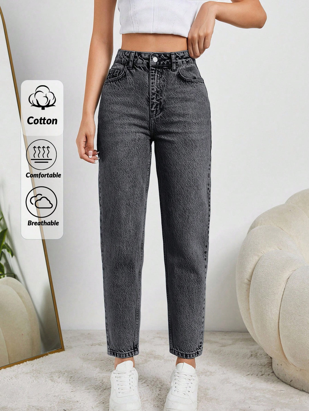 Jeans SHEIN, gri