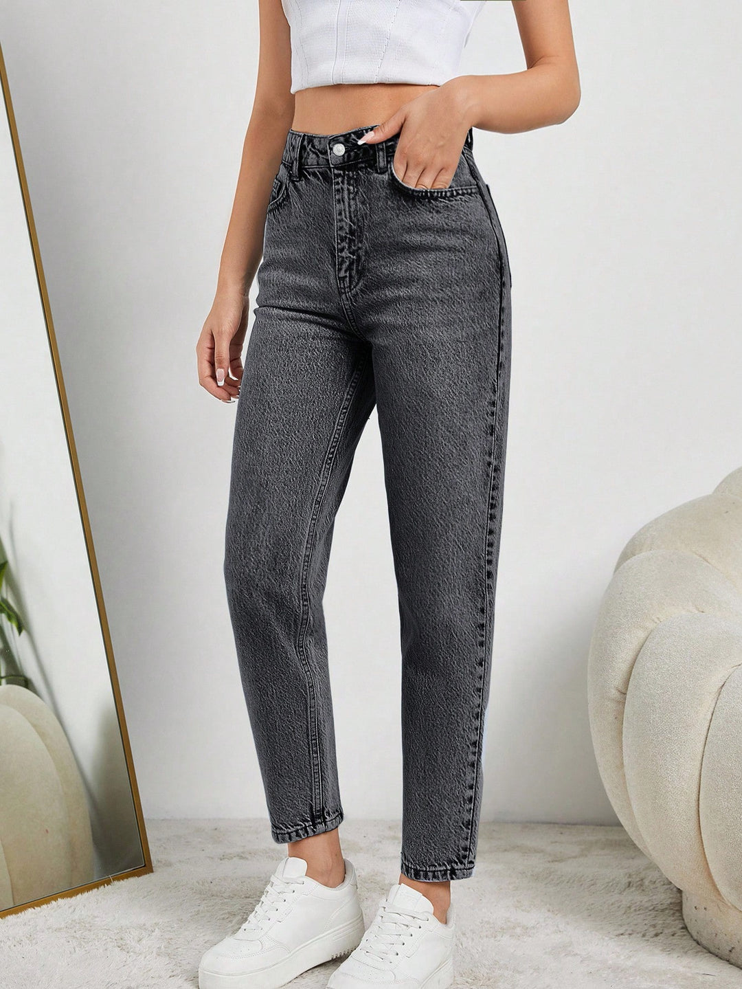 Jeans SHEIN, gri