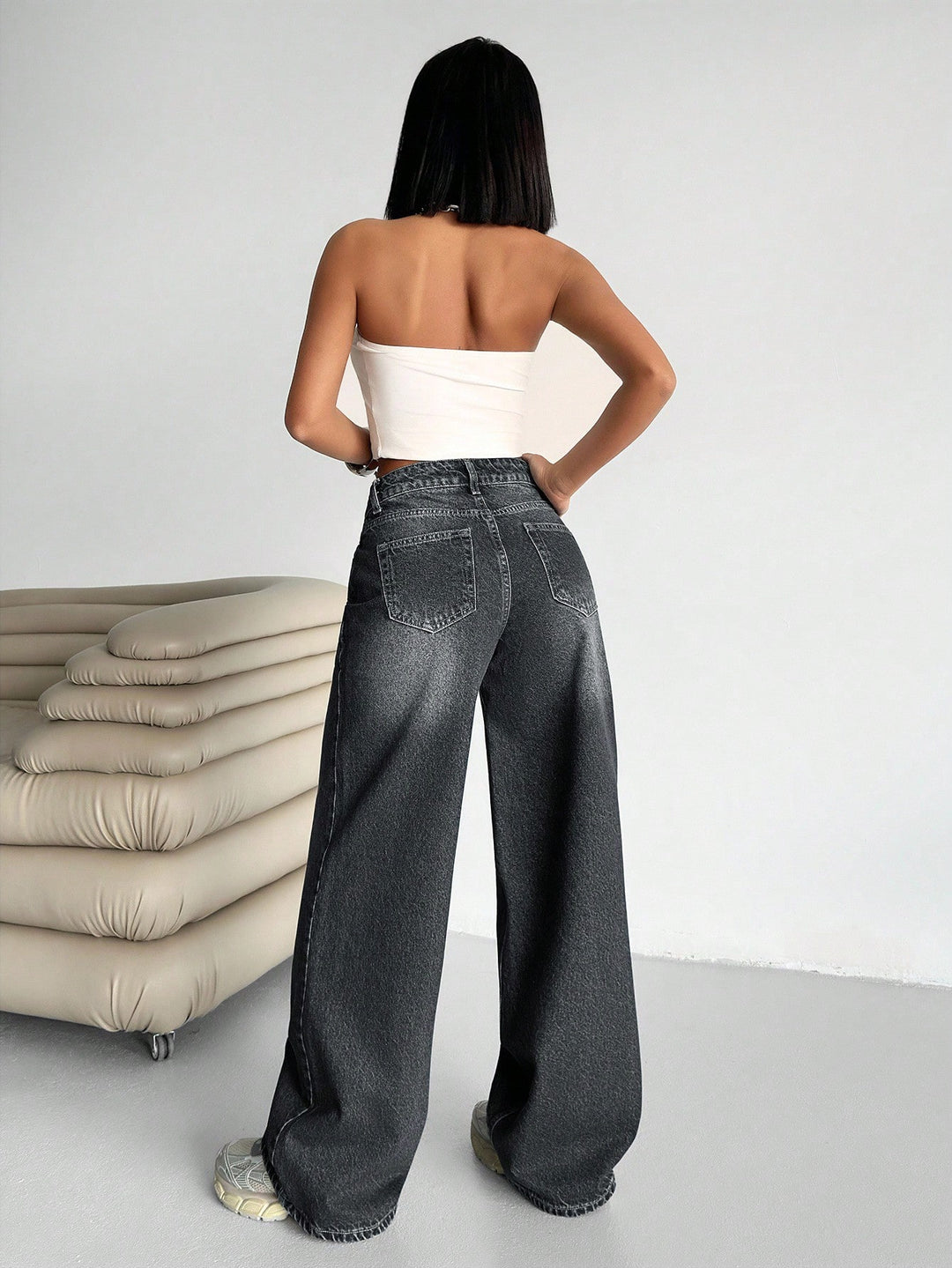 Jeans SHEIN, gri