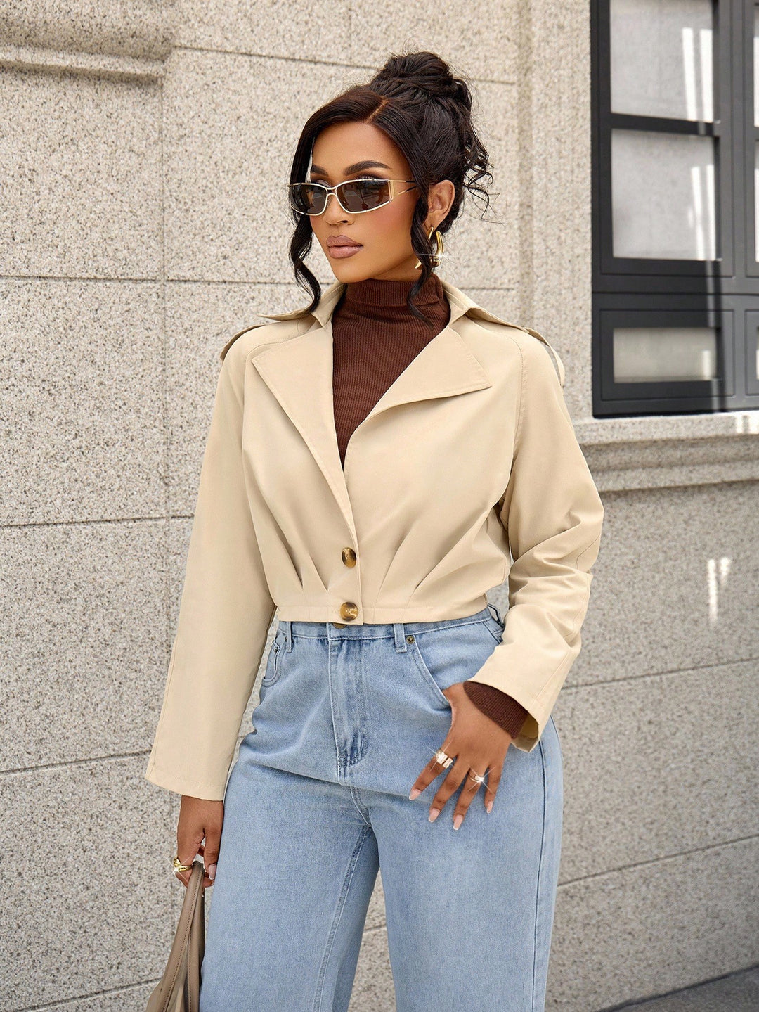 Trench SHEIN, bej