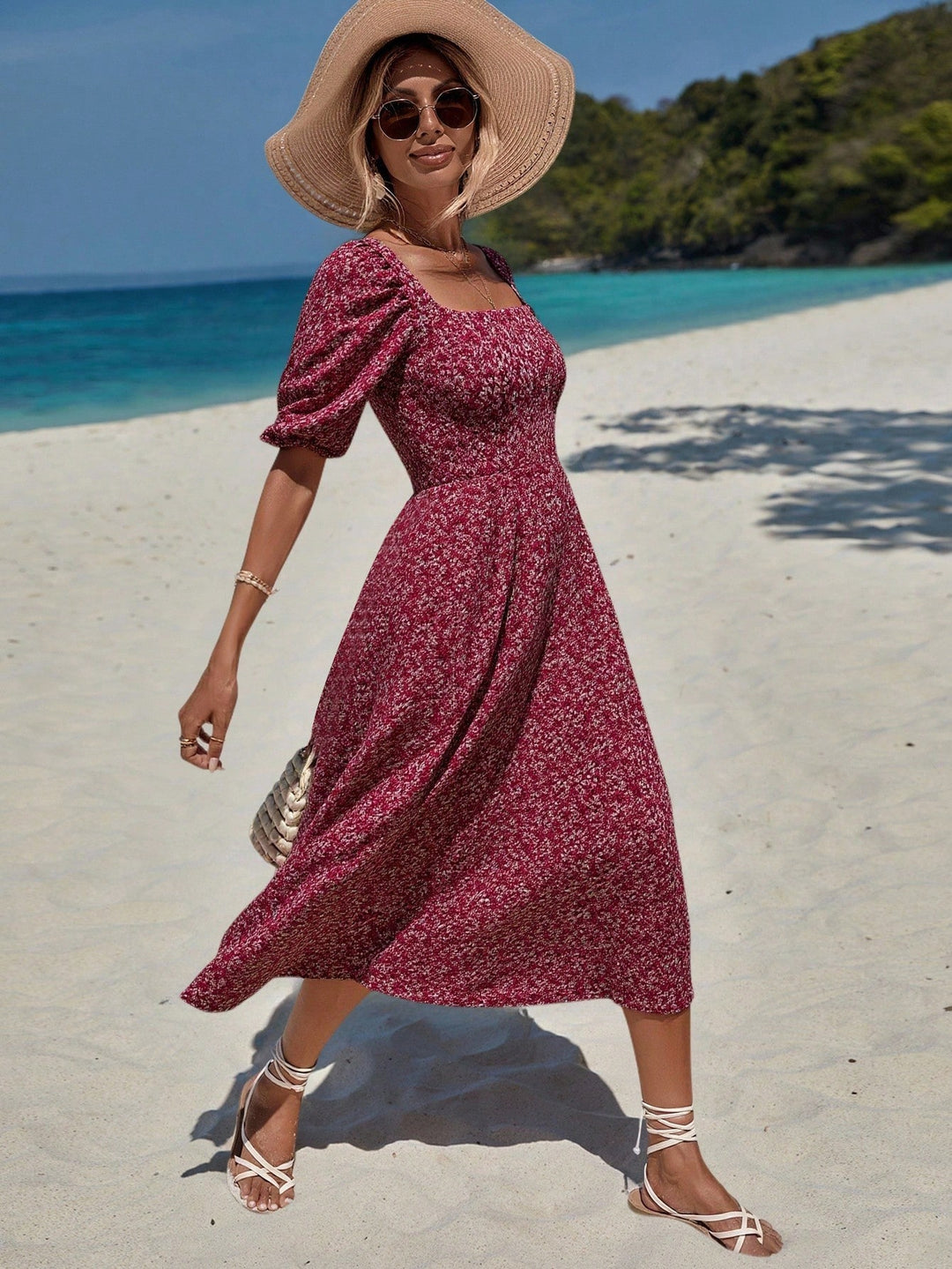 Rochie midi SHEIN, mix culori