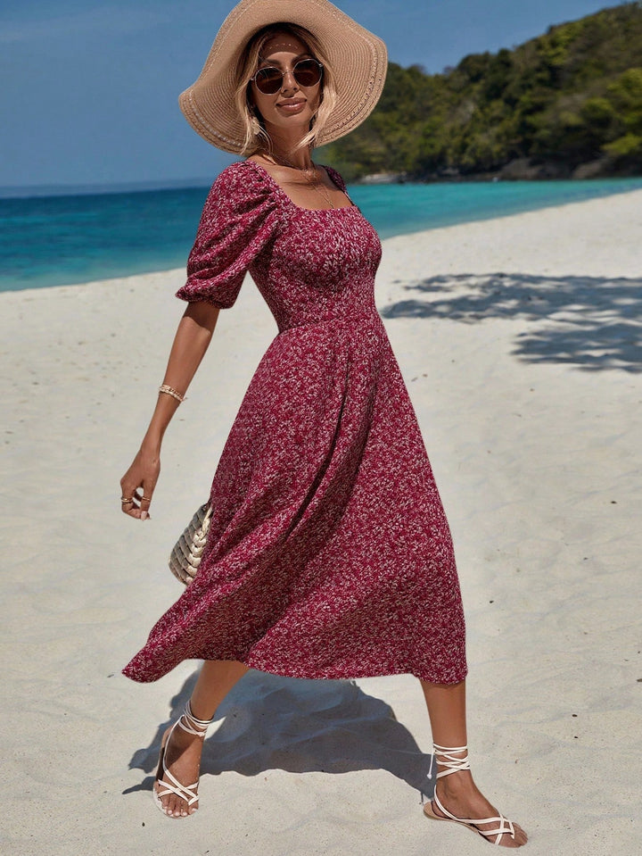 Rochie midi SHEIN, mix culori