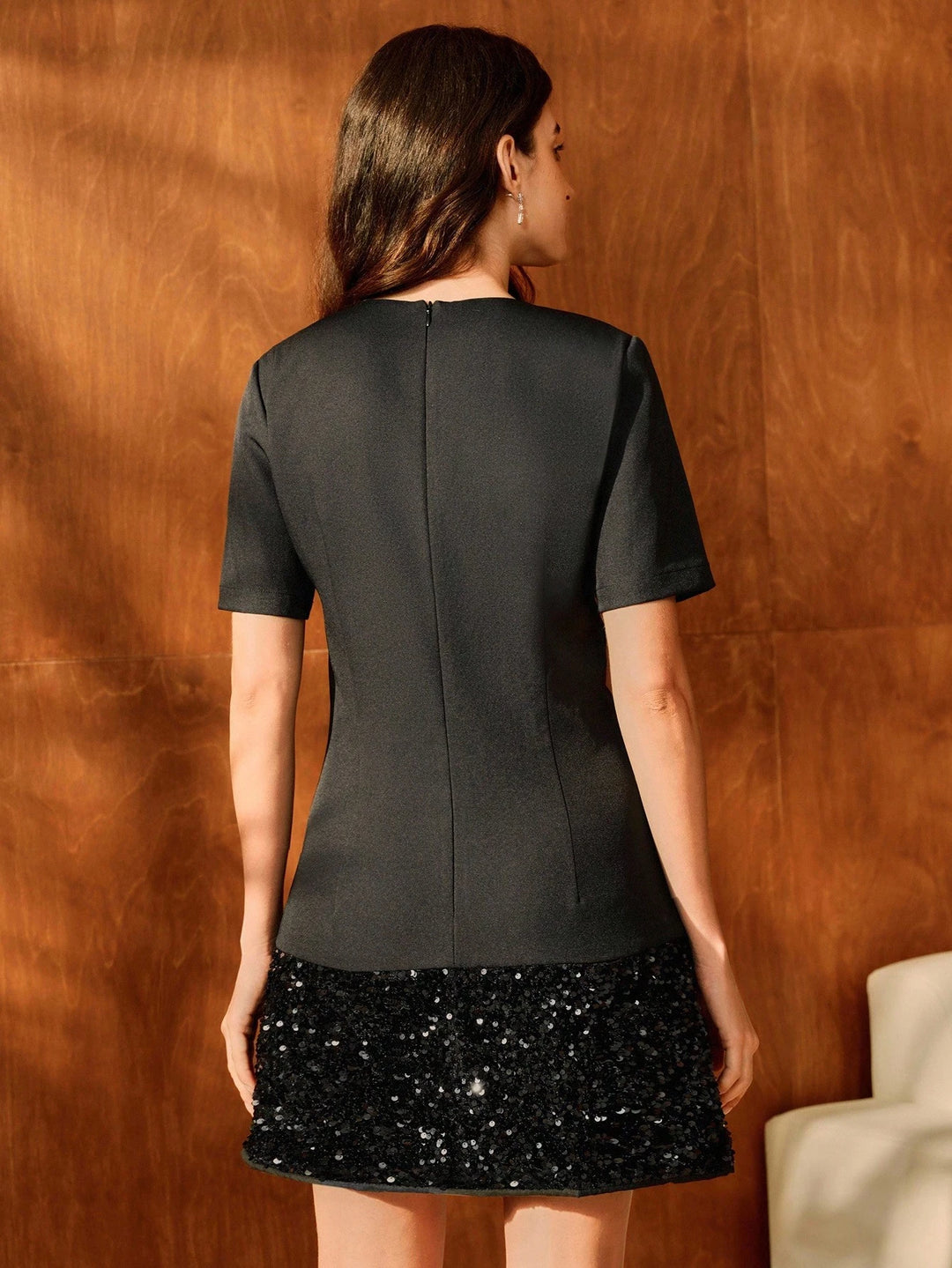 SHEIN mini ruha, fekete