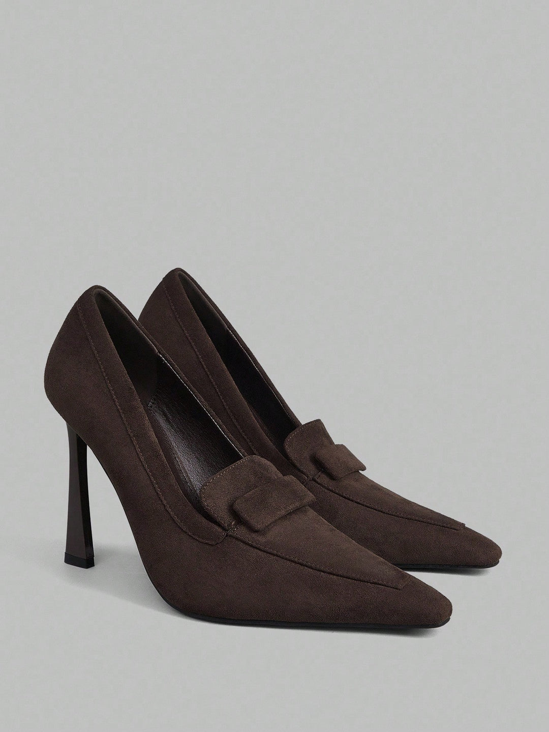 Pantofi cu toc SHEIN, maro