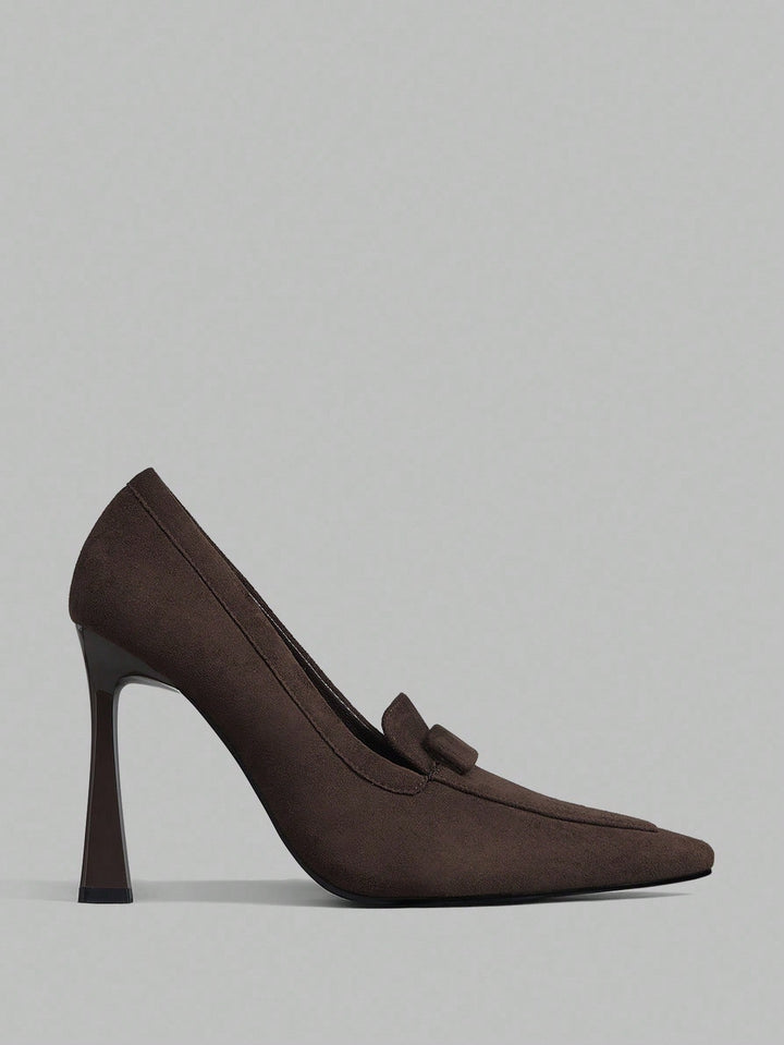 Pantofi cu toc SHEIN, maro