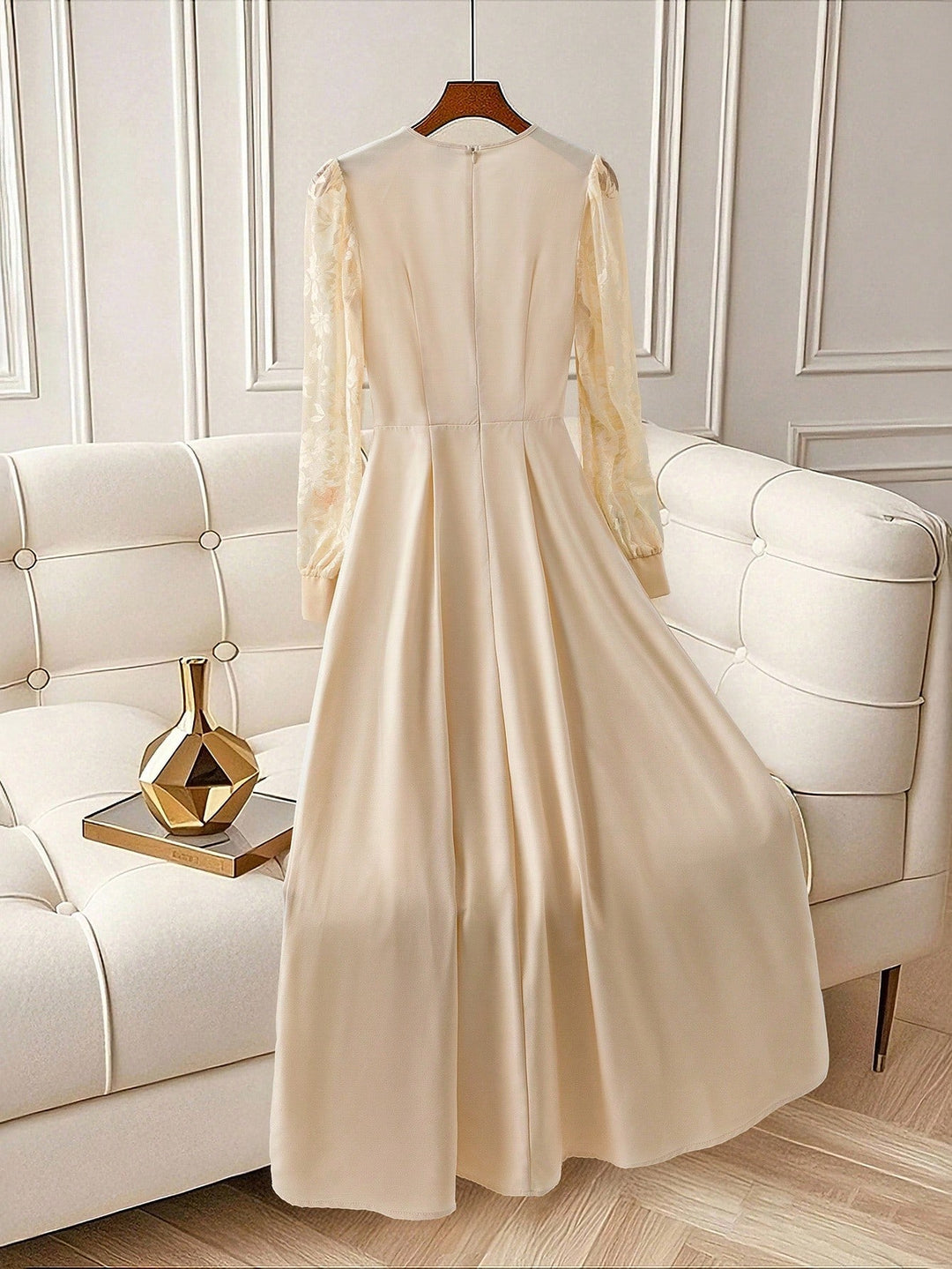 Rochie maxi SHEIN, bej